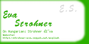 eva strohner business card